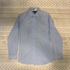 Banana Republic Button Down Shirt blue with subtle white stripes